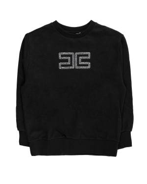 FELPA ELISABETTA FRANCHI EFFE149 NERO CRYSTAL