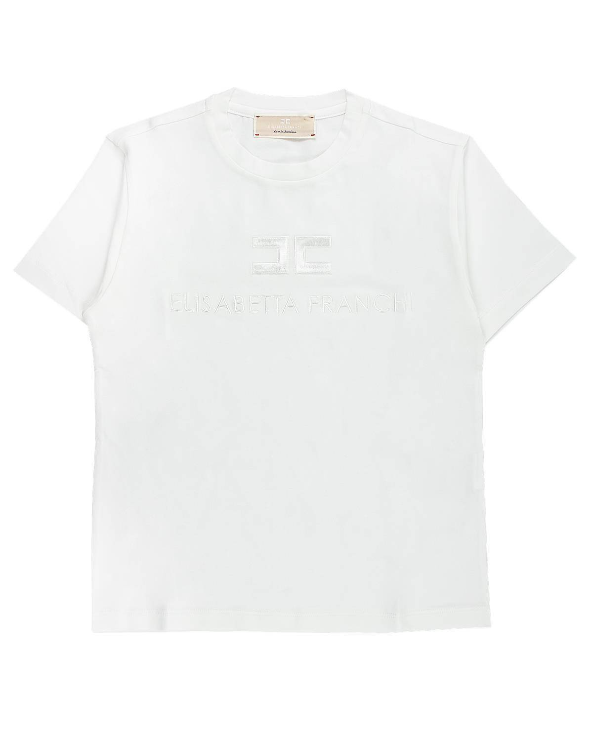T-SHIRT ELISABETTA FRANCHI EFTS231 PANNA CHIARO-0