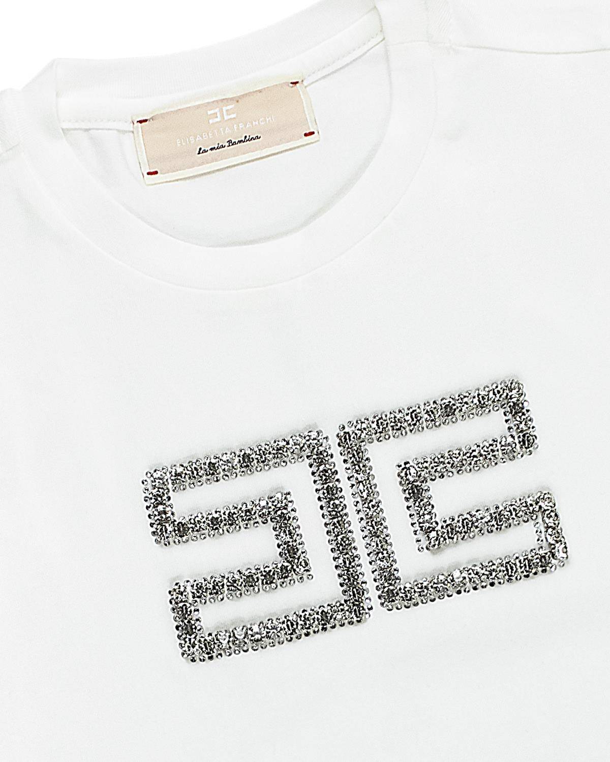 T-SHIRT ELISABETTA FRANCHI EFTS239 AVORIO CRYSTAL-1