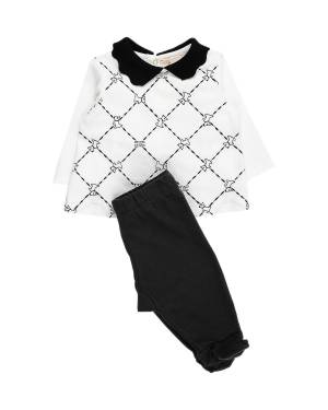 COMPLETO ELISABETTA FRANCHI ENCD095 AVORIO NERO