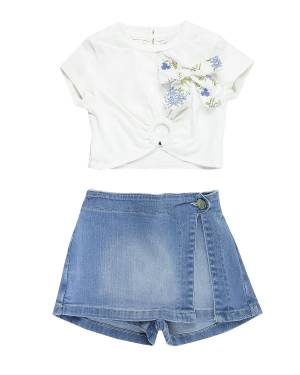 T-SHIRT U-E UE1771 FIORDILATTE