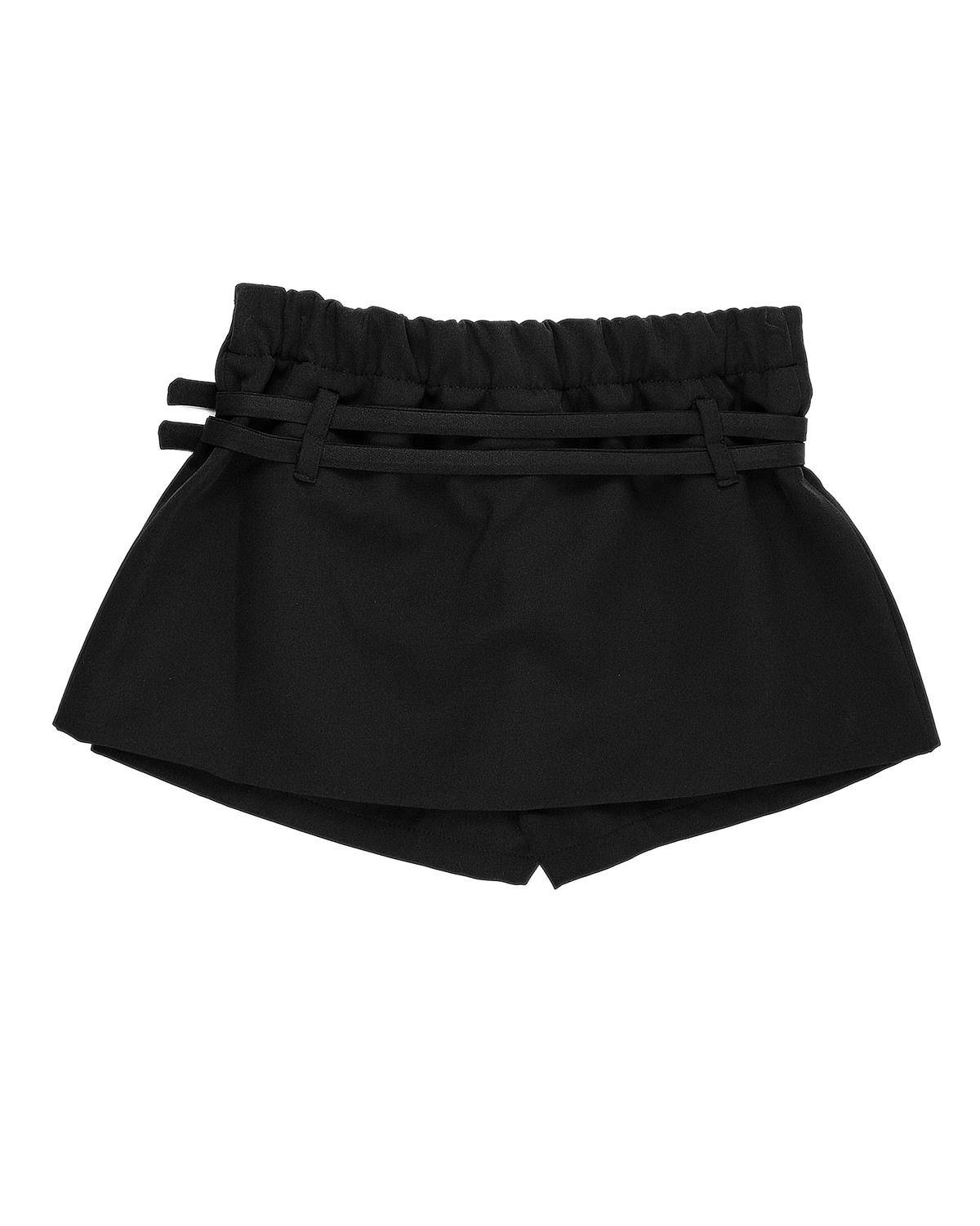 PANTALONCINO LULÙ LL3462 NERO-1