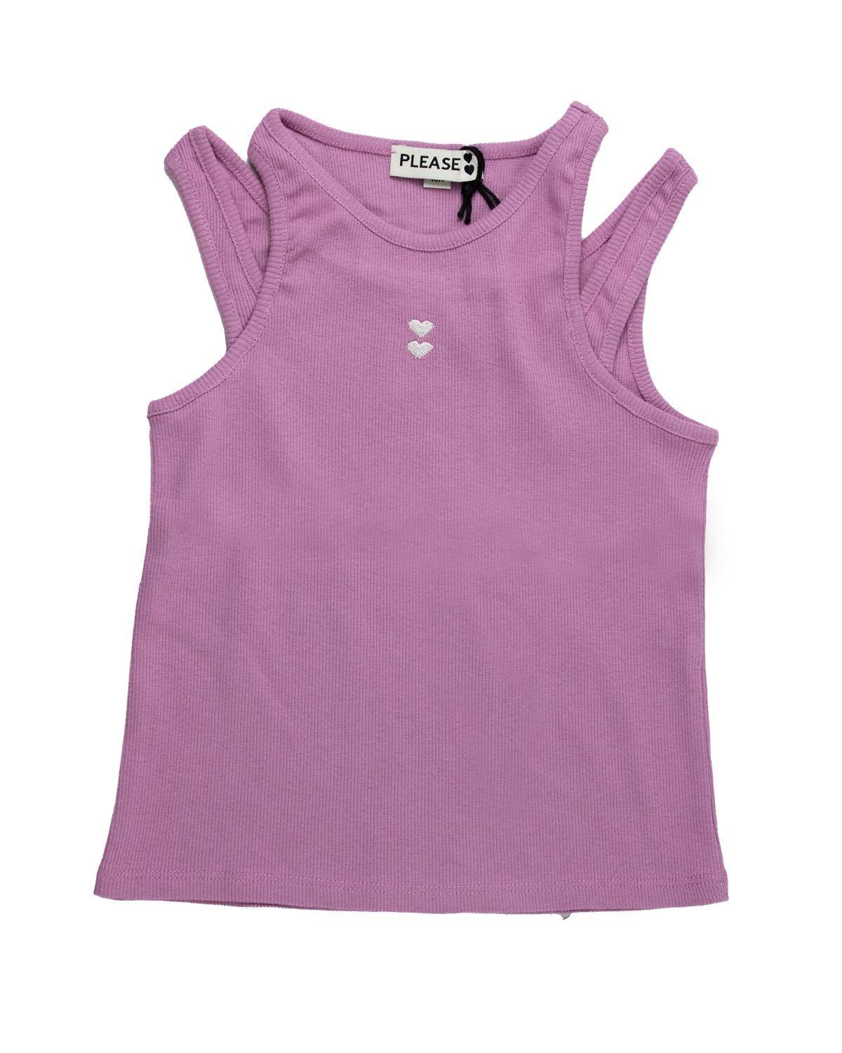 T-SHIRT PLEASE MO19072G ROSA FORTE-0