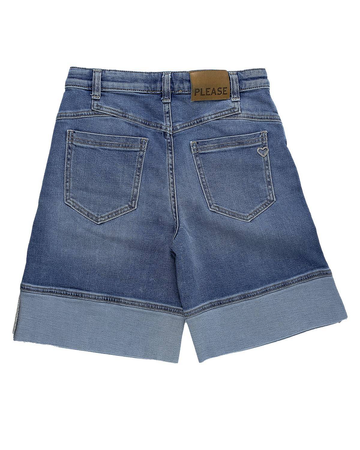 PANTALONCINO PLEASE RB61010G DENIM BLU-1