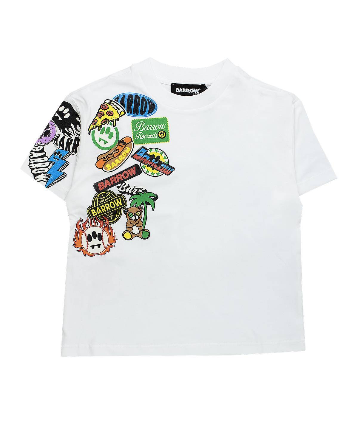 T-SHIRT BARROW S6BKJUTH073 OFF WHITE-0