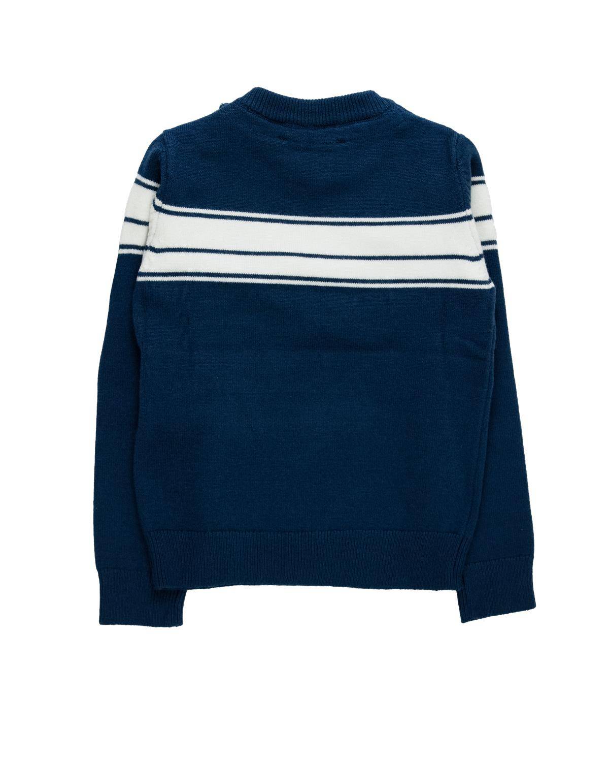 MAGLIA TRUSSARDI TIA24112MA BLUE/WHITE-1